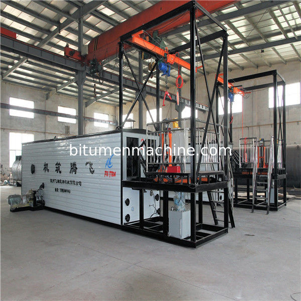Thermal Oil Boiler Heating Bitumen Drum Melter Continuous Production Container Loading
