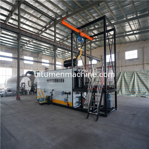 White Bitumen Decanting Machine Carbon Steel Material 9.1 × 2.2 × 2.55m Size